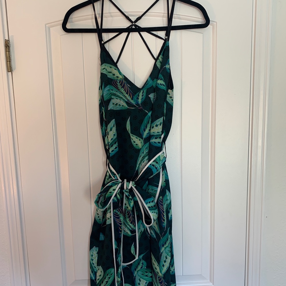 Adelyn Rae Tropical Midi Dress